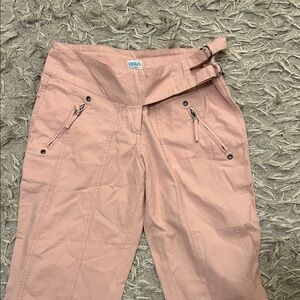 Vintage VENUS Blush Pink Belted Cargo Pants